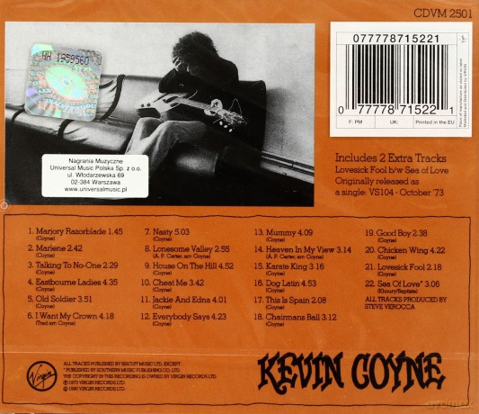 Coyne, Kevin: Marjory Razorblade [CD]