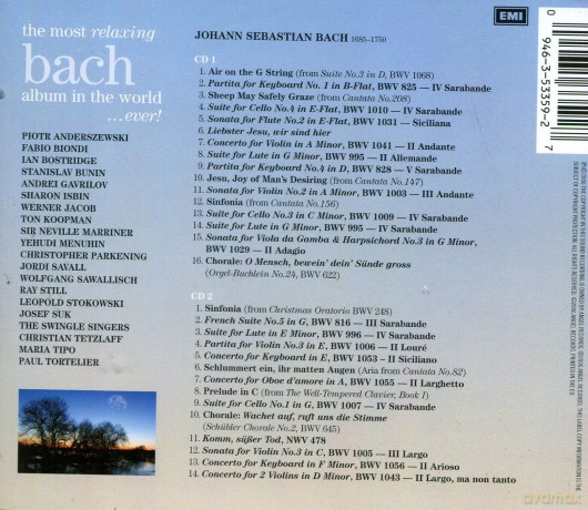 Various: Most Relaxing Bach Album In The World...Ever!, [2CD]