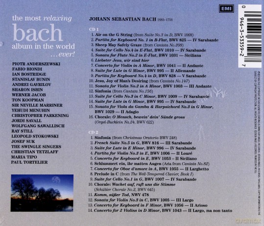 Various: Most Relaxing Bach Album In The World...Ever!, [2CD]