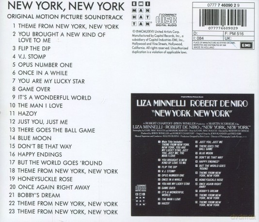 New York, New York soundtrack [CD]
