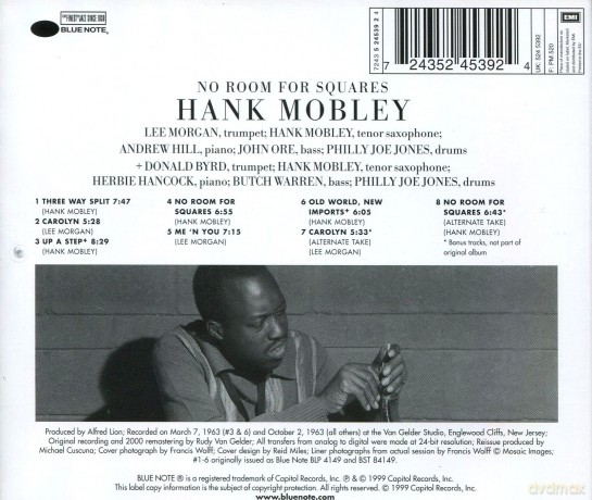 Mobley, Hank: No Room For Squares (rudy Van Gelder Remaster) [CD]
