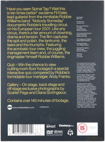 Williams, Robbie: Nobody Someday (digipack) [DVD]