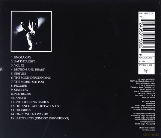Orchestral Manoeuvres In The Dark (OMD): Organisation [CD]