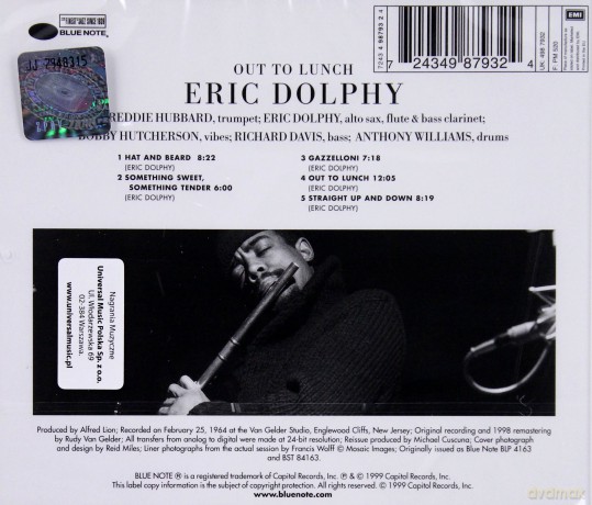 Dolphy, Eric: Out To Lunch (rudy Van Gelder Remaster) [CD]