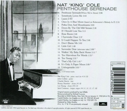 Cole, Nat King: Penthouse Serenade [CD]