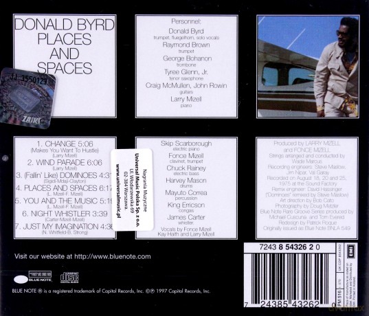 Byrd, Donald: Places And Spaces [CD]
