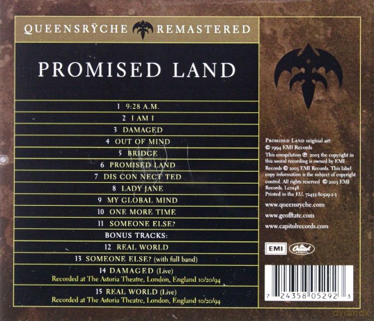 Queensryche: Promised Land [CD]