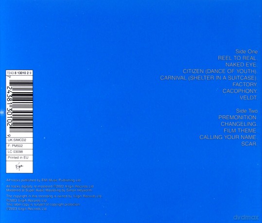 Simple Minds: Reel To Real Cacophony [CD]