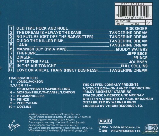 Risky Business Original soundtrack (Ryzykowny Interes) [CD]