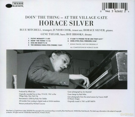 Silver, Horace: Rvg: Doin' The Thing At The Village Gate [CD]
