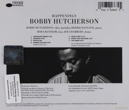 Hutcherson, Bobby: Rvg: Happenings [CD]