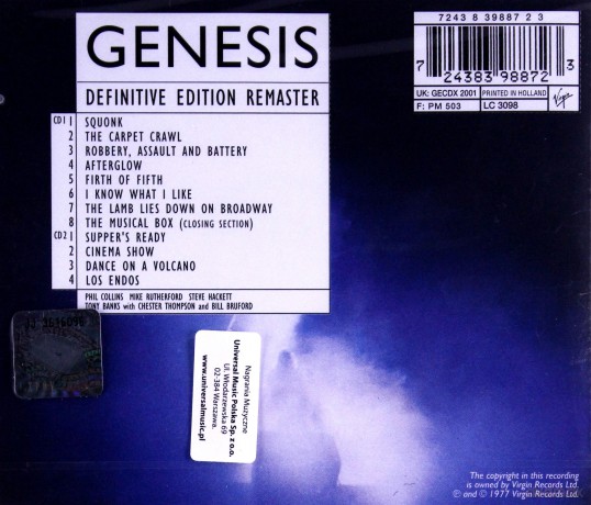 Genesis: Seconds Out [2CD]