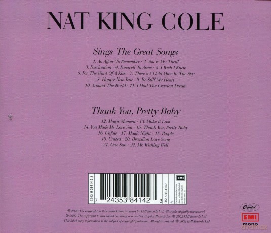 Nat King Cole: Sings The Great Songs/Thank You Pretty Baby [CD]