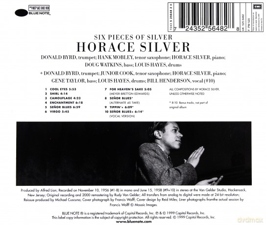 Silver, Horace: Six Pieces Of Silver (rudy Van Gelder Remaster) [CD]