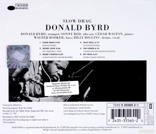 Byrd Donald: Slow Drag [CD]