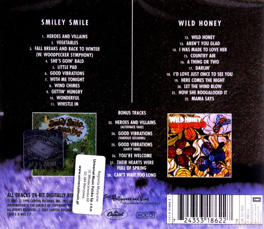 Beach Boys, The: Smiley Smile/Wild Honey [CD]