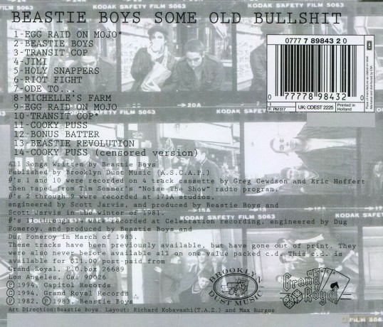 Beastie Boys: Some Old Bullshit [CD]