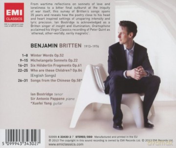 Bostridge, Ian: Songs [CD]