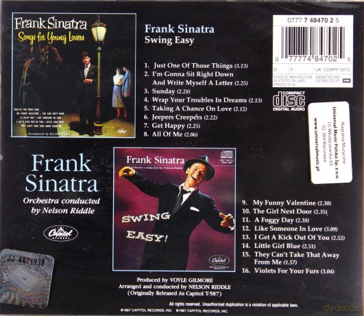 Sinatra, Frank: Songs For Young Lovers And Swing Easy [CD]