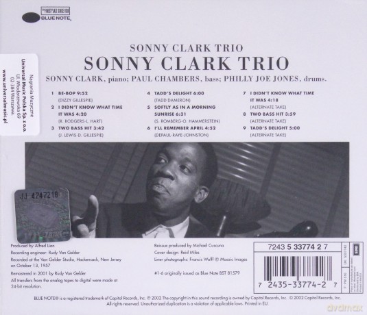 Sonny Clark: Sonny Clark Trio [CD]