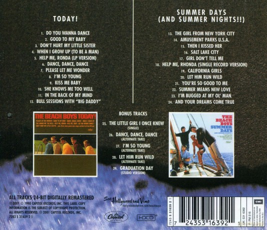 The Beach Boys: Summer Days And Summer Nights/Beach Boys Today [CD]