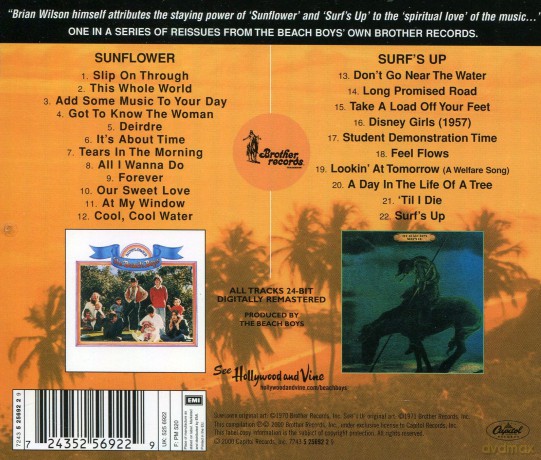 The Beach Boys: Sunflower / Surf`S Up [CD]