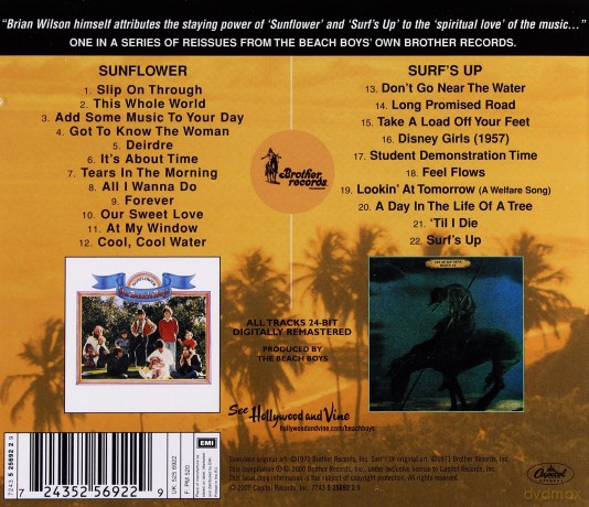 The Beach Boys: Sunflower / Surf`S Up [CD]