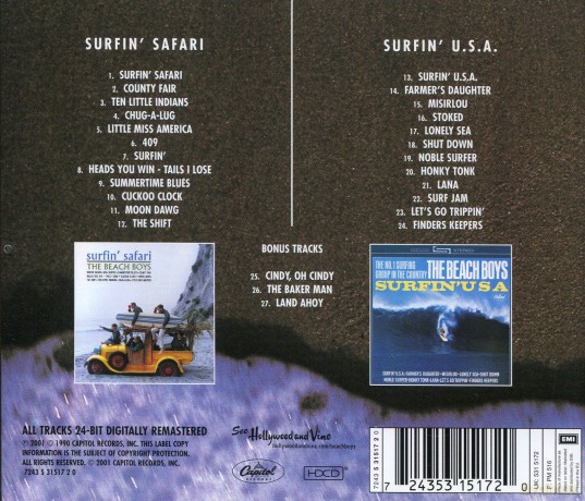 The Beach Boys: Surfin Safari / Surfin USA [CD]
