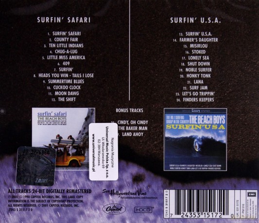 The Beach Boys: Surfin Safari / Surfin USA [CD]