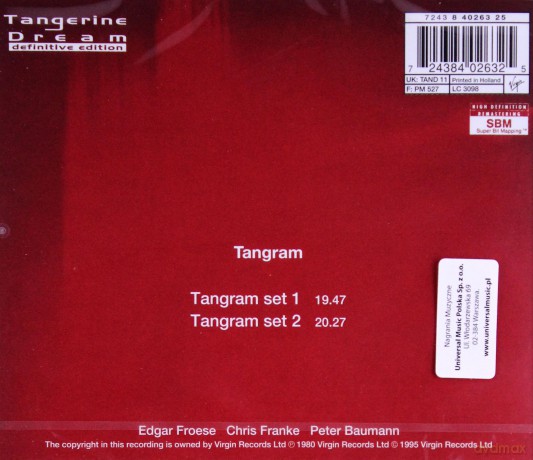 Tangerine Dream: Tangram [CD]