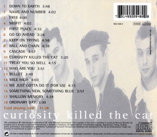 Curiosity Cilled The Cat: The Best [CD]