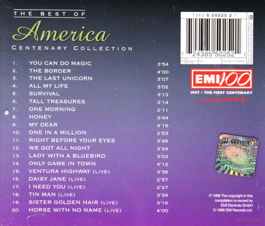 America: The Best Of [CD]