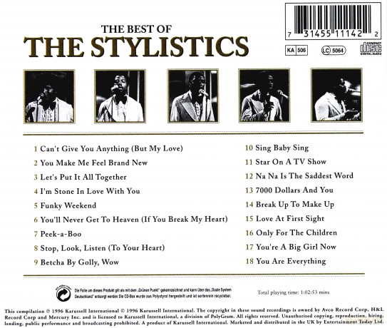 Stylistics, The: The Best Of [CD]