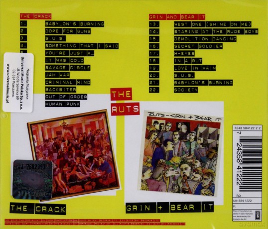 Ruts, The: The Crack/Grin & Bear It [CD]