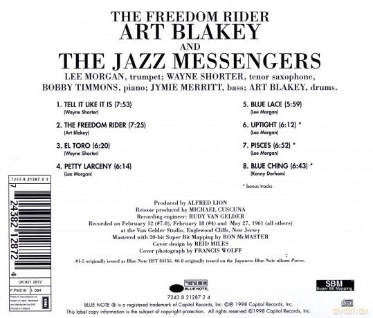 Blakey, Art: The Freedom Rider [CD]