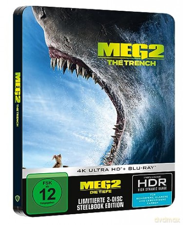 Meg 2: The Trench (Meg 2: Głębia) (steelbook) [Blu-Ray 4K]+[Blu-Ray]