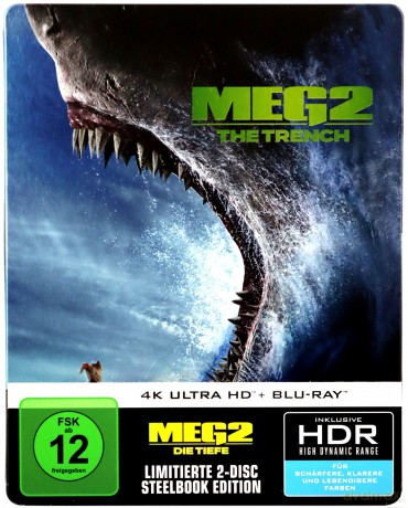Meg 2: The Trench (Meg 2: Głębia) (steelbook) [Blu-Ray 4K]+[Blu-Ray]