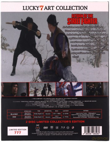 Return of the Street Fighter (Powrót ulicznego wojownika) [Blu-Ray]+[DVD]