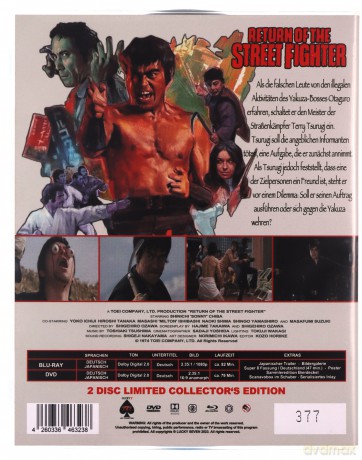 Return of the Street Fighter (Powrót ulicznego wojownika) [Blu-Ray]+[DVD]