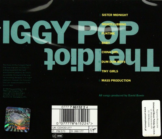 Iggy Pop: The Idiot [CD]