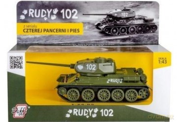 Zestaw Modelarski Czołg T-34-85 RUDY 102, Skala 1:43