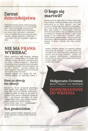 Doprowadzone do wrzenia Blog pisany na papierze - Małgorzata Grosman [KSIĄŻKA]