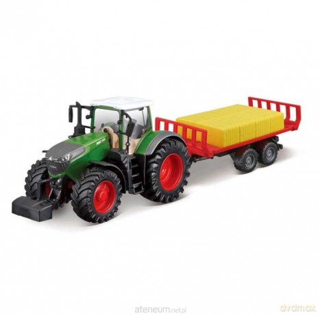 Fendt 1050 Vario z przyczepą i słomą