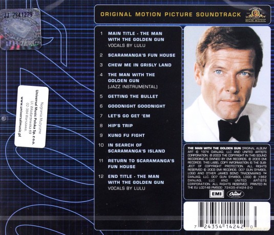007 The Man With The Golden Gun soundtrack (Człowiek Ze Złotym Pistoletem) [CD]
