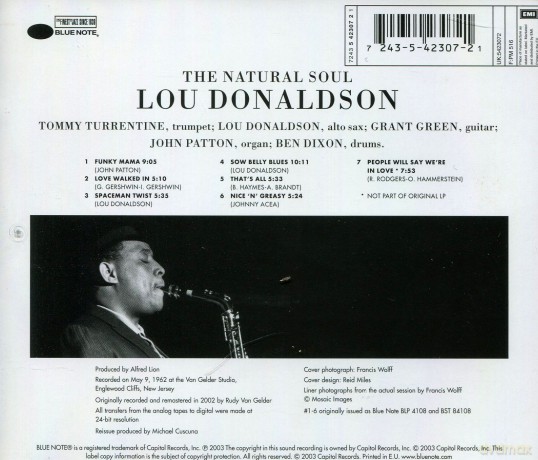 Donaldson, Lou: The Natural Soul [CD]