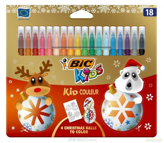 Flamastry Kid Couleur 18 kolorów Christmas