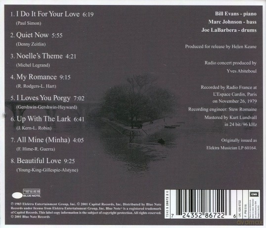 Bill Evans: The Paris Concert Edition 1 [CD]