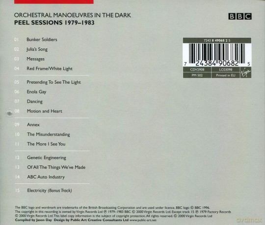 Orchestral Manoeuvres In The Dark: The Peel Sessions [CD]