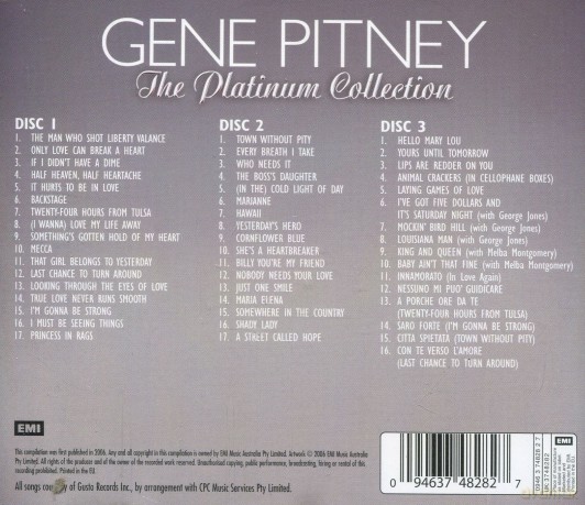 Pitney, Gene: The Platinum Collection [3CD]