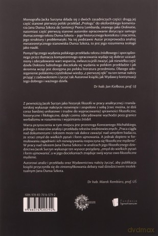 Jana Dunsa Szkota Prolog" z Ordinatio" - Jacek Surzyn [KSIĄŻKA]